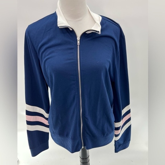 No Boundaries Long Sleeve Zip Front Jacket Lightweight Blue Size XLarge - Picture 1 of 8